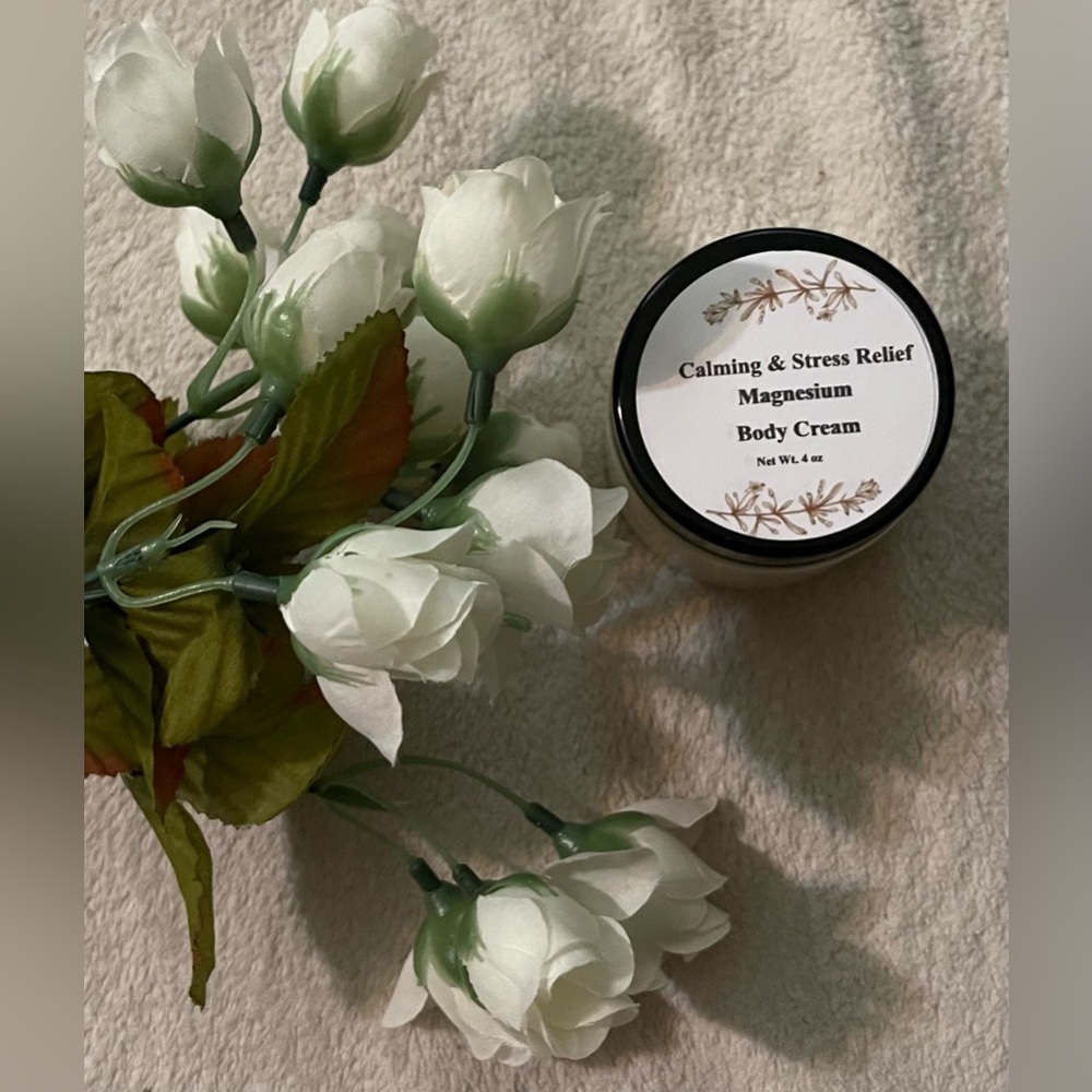 Magnesium Handcrafted calming butter. Cocoa  4oz